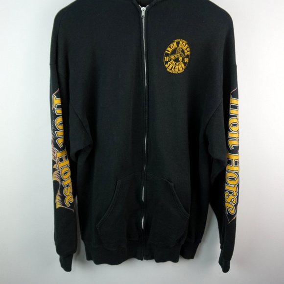 VTG Iron Horse Saloon Bike Week 1994 Zip Hoodie - Picture 2 of 5